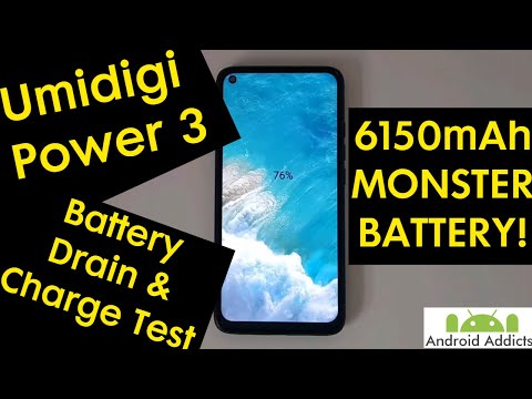 Umidigi Power 3 - 6150mAh Monster Battery Drain & Charge Test