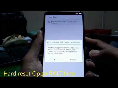 Hard reset Oppo RX17 Neo