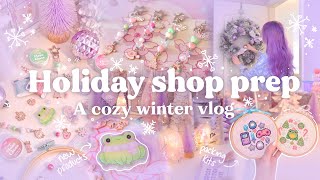 Prepping for my BIGGEST launch 🎄❄️ New products, packing kits, and cozy vibes