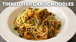 Tinned Fish Garlic Noodles | Depression-Era Spaghetti | Food Wishes thumbnail