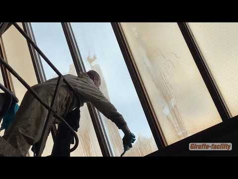 Reinigung von Fenstern und Lichtkuppeln in der Produktionshalle, Decken, Wänden, Röhren, Heizkörpern