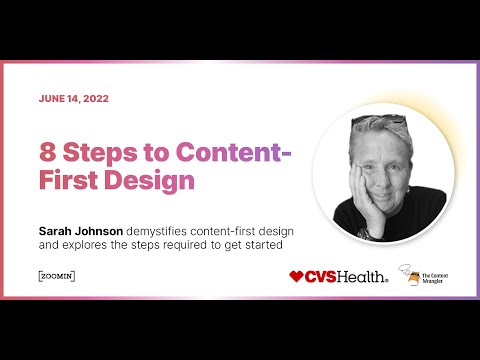 8 Steps to Content-First Design with Sarah Johnson - YouTube