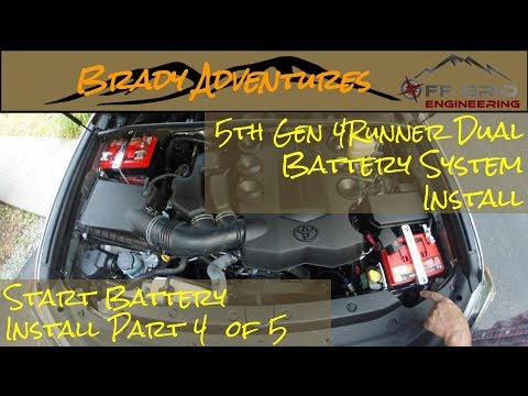 (4 of 5) 5th Gen 4Runner Dual Battery - Start Battery Tray - Wiring Install