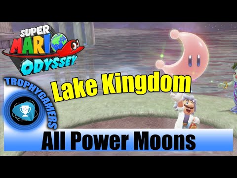 Super Mario Odyssey All Power Moon Locations Lake Kingdom - No commentary