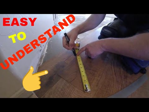 HOW TO MEASURE AND CUT ANGLES ON VINYL PLANK FLOORING INSTALLATION