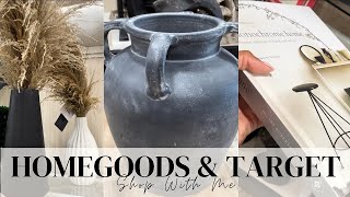 HOMEGOODS & TARGET SHOP WITH ME VLOG | MODERN & NEUTRAL HOME DECOR | AFFORDABLE HIGH END FINDS 2022