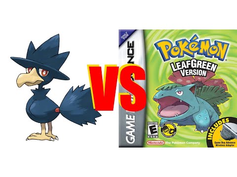 Murkrow vs. Pokémon Leaf Green (Itemless Solo Run)