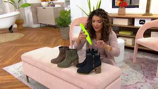 Dr. Scholl's Side Zip Ankle Boots - Rodeo on QVC