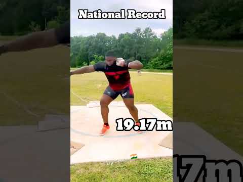 Shotput new national record 19.17m #shorts #youtubeshorts