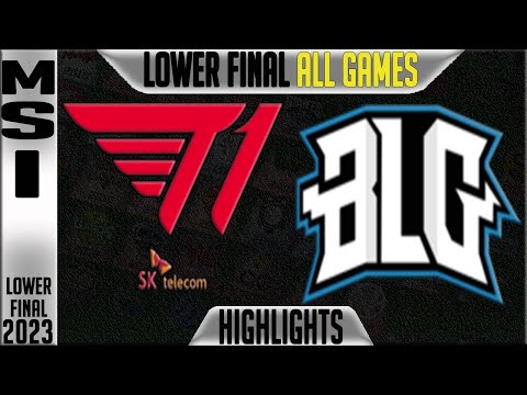 T1 vs BLG Highlights ALL GAMES | MSI 2023 Brackets Lower Final Day 11 | T1 vs Bilibili