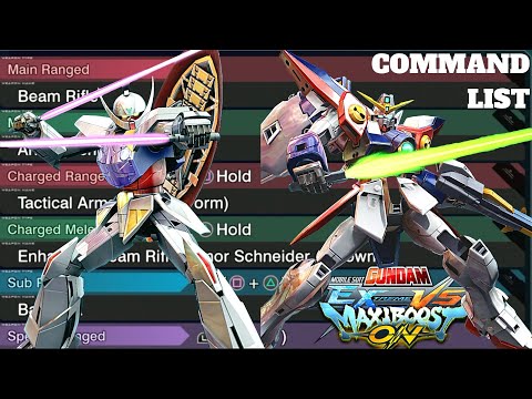 ALL COMMAND LIST - All 185 Pilots/Gundams/Units | MOBILE SUIT GUNDAM EXTREME VS MAXIBOOST ON | PS4