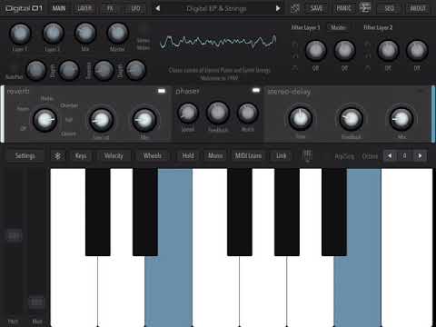App Digital D1 EP & Strings HQ (iPad5 - Zé Osório)
