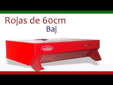 CAMPANAS EXTRACTORAS ROJAS ALFANO