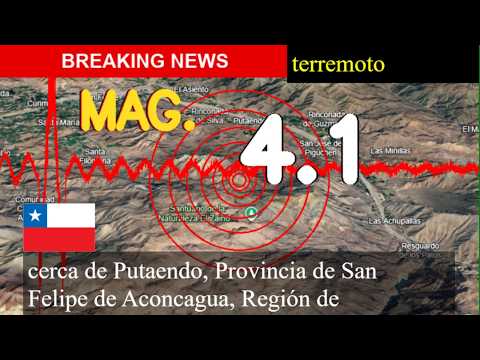 🚨 TEMBLOR HOY EN CHILE: Terremoto M4.1 en Valparaíso y San Felipe (Último Minuto)