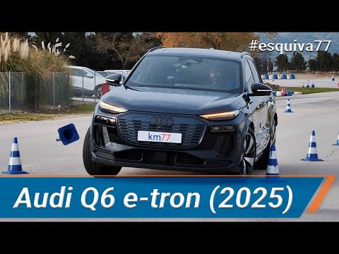 Audi Q6 2025 – Moose test and slalom | km77.com