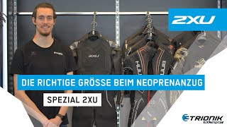 Die richtige Größe beim Neoprenanzug - Spezial 2XU