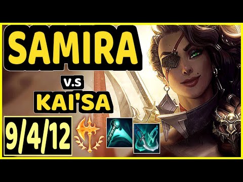 SHORTHOP (SAMIRA) vs KAI'SA - 9/4/12 KDA BOTTOM ADC CHALLENGER GAMEPLAY - NA