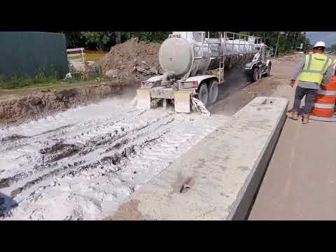 How to Lime for Concrete Road Stabilization. #concrete
