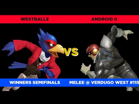 Westballz (Falco) vs. Android 0 (C. Falcon) - Verdugo West #115 Winners Semifinals SSBM
