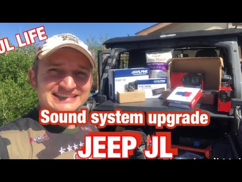 JL LIFE INSTALLING ALPINE/ KICKER UPGRADES! Audio upgrade for jeep JL RUBICON alpine 8” sub n amp