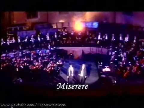Andrea Bocelli & Zucchero Fornaciari - Miserere (Live) (English lyrics translation)