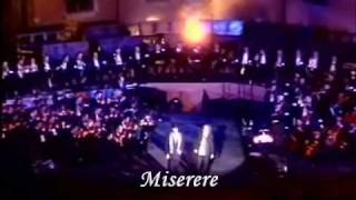 Andrea Bocelli &amp; Zucchero Fornaciari - Miserere (Live) (English lyrics translation)