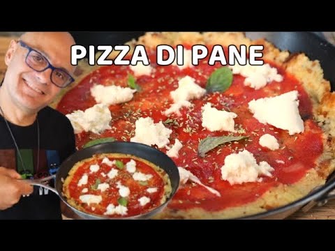 PIZZA DI PANE IN PADELLA SENZA FORNO pizza di pane duro