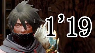 【MHRise】ウツシ教官撮影RTA 1分19秒