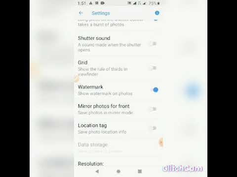 How to set watermark in nokia phone cam