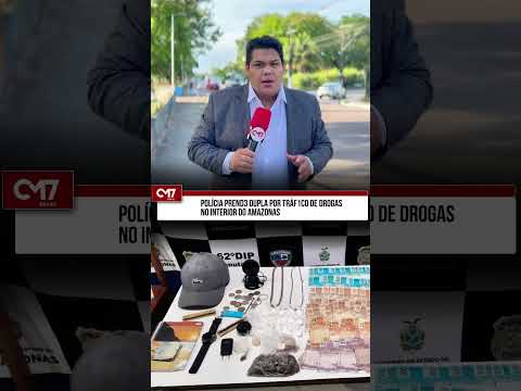 Dupla é presa por tr4fic0 de drog4s na orla de Canutama, interior do Amazonas