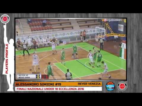 Players Profile: ALESSANDRO SIMIONI - FINALI NAZIONALI U18