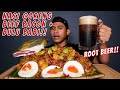 NEKAT MUKBANG NASI GORENG BEEF BACON BULU BABI MINUMNYA ROOT BEER