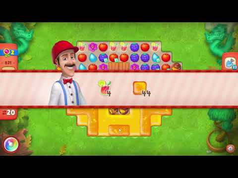 Gardenscapes 831 Hard Level - 20 moves - NO BooSTERS