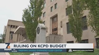 Jackson County, Missouri judge gives ruling on a lawsuit concerning Kansas City's police budget.