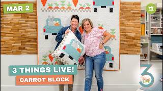 3 Things Live: How to Personalize a Bunny Quilt Block with Embroidery