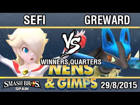 Nens&Gimps - SefiCompacto (Estela y Destllo) VS Greward (Bowser, Lucario) SSB4 Winners Quarters