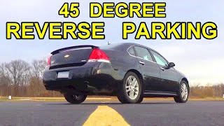 45 Degree Reverse Bay Parking - How To Back Into A Parking Spot The Easy Way With Reference Points
