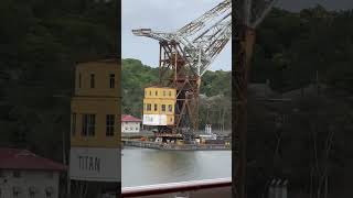 Sailing across the #panamacanal on a #cruise ship is a #bucketlist experience!  🛳️🕺🐊🇵🇦 #ncljoy