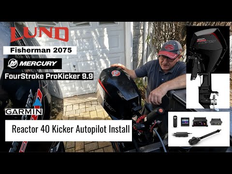 Garmin Reactor 40 Kicker Autopilot Install.