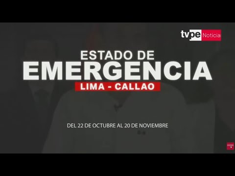 "Estado de emergencia Lima - Callao": reporte hoy, miércoles 26 de noviembre del 2025