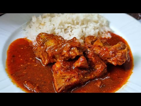 costilla de cerdo en salsa roja asada o tatemada Comiendo Rico y Fácil