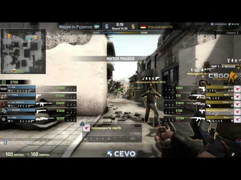 Ninjas in Pyjamas vs mousesports Game 2 (CEVO-P CS:GO Season 7) - Rizc & Launders