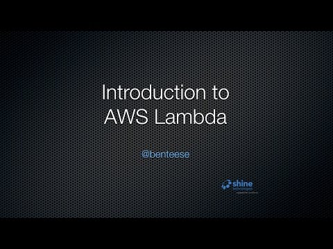 Introduction to AWS Lambda