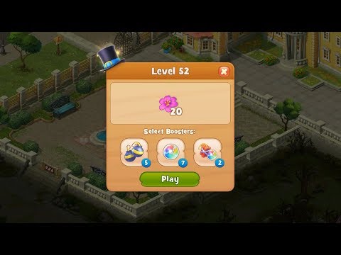 Gardenscapes Level 52 HD 1080p