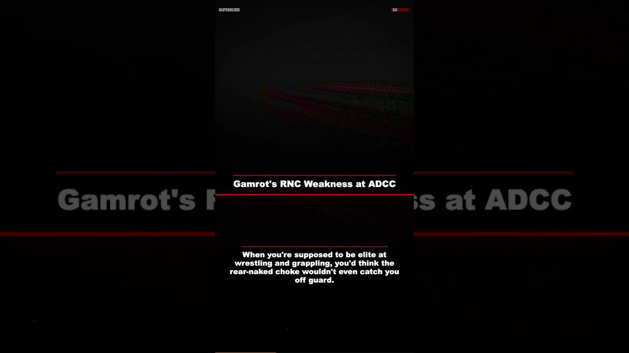 Gamrot's RNC Weakness at ADCC #Shorts