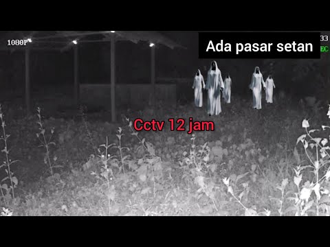 Eksperimen cctv 12 jam ada pasar setan ramai banget di sini || cctv horor