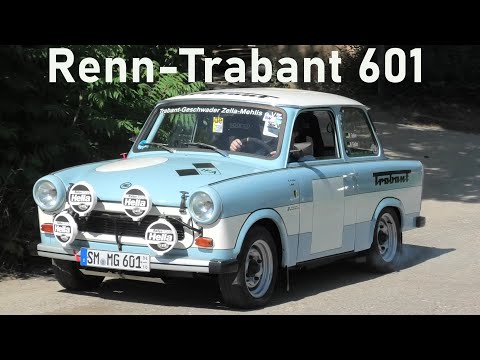 Renn-Trabant 601 DDR rast den Berg hoch! Race Trabant GDR * Renntrabi * Sonnenhof Ostfahrzeugtreffen
