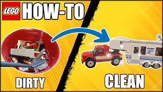 How to Clean LEGO! Restoring a Used Set! This was FILTHY!