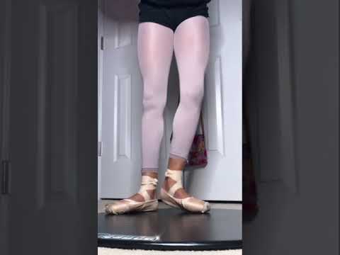 On Pointe all day SAFELY at Home on Dance Floor #dot2dance#onpointeshoes#pointshoes