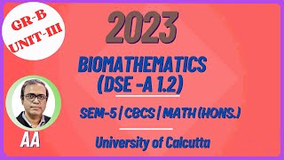 2023 | Unit-3 | Biomath